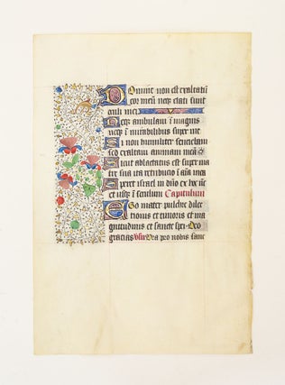 FROM A LARGE BOOK OF HOURS IN LATIN.