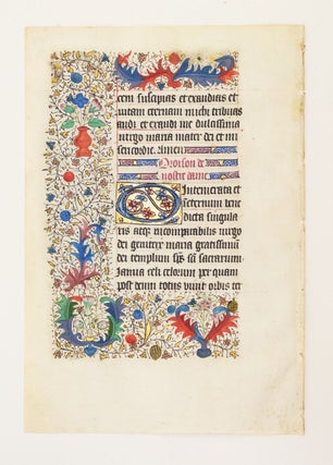 FROM A LARGE BOOK OF HOURS, WITH TEXT IN LATIN AND/OR FRENCH.