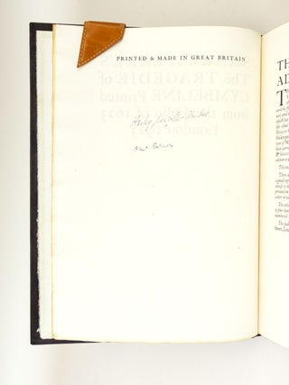 THE PLAYERS' SHAKESPEARE . . . NEWLY PRINTED FROM THE FIRST FOLIO OF 1623.