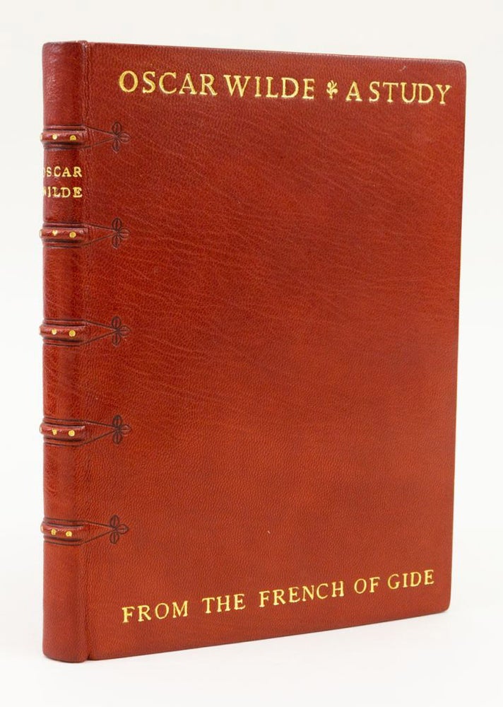 (ST17075) OSCAR WILDE: A STUDY FROM THE FRENCH OF GIDE. BINDINGS - BERNARD MIDDLETON,...