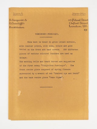VIRGINIBUS PUERISQUE AND OTHER PAPERS.