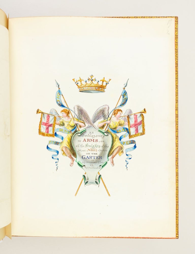 (ST17129-034) AN ILLUMINATED MANUSCRIPT ARMORIAL REGISTER (as well as a printed listing)...