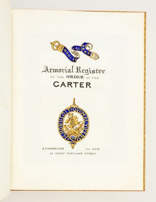AN ILLUMINATED MANUSCRIPT ARMORIAL REGISTER (as well as a printed listing) OF MEMBERS OF THE ORDER OF THE GARTER.