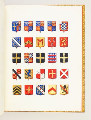 AN ILLUMINATED MANUSCRIPT ARMORIAL REGISTER (as well as a printed listing) OF MEMBERS OF THE ORDER OF THE GARTER.