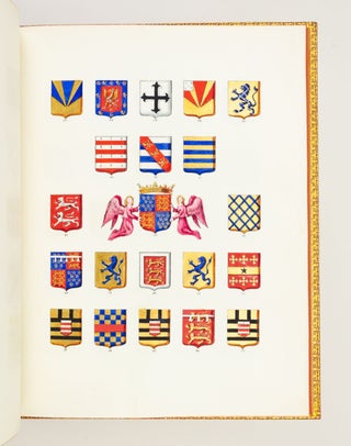 AN ILLUMINATED MANUSCRIPT ARMORIAL REGISTER (as well as a printed listing) OF MEMBERS OF THE ORDER OF THE GARTER.