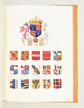 AN ILLUMINATED MANUSCRIPT ARMORIAL REGISTER (as well as a printed listing) OF MEMBERS OF THE ORDER OF THE GARTER.