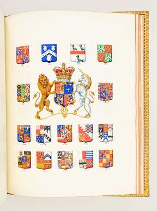 AN ILLUMINATED MANUSCRIPT ARMORIAL REGISTER (as well as a printed listing) OF MEMBERS OF THE ORDER OF THE GARTER.