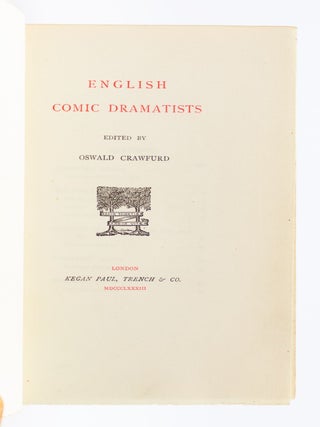ENGLISH COMIC DRAMATISTS.