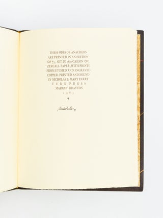 FIVE ODES OF ANACREON.