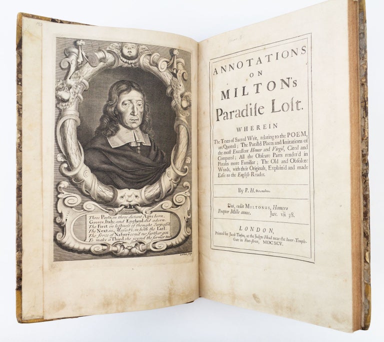 (ST17520) ANNOTATIONS ON MILTON'S PARADISE LOST. WHEREIN THE TEXTS OF SACRED WRIT,...