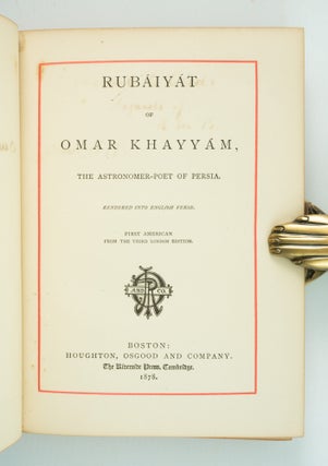 RUBAIYAT OF OMAR KHAYYAM.
