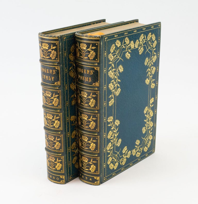 (ST17640m) ITALY, A POEM. [and] POEMS. BINDINGS - ROOT, SON.