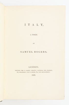 ITALY, A POEM. [and] POEMS.