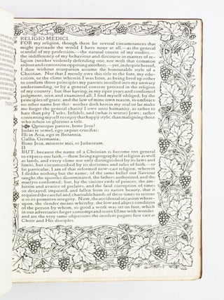 RELIGIO MEDICI, URN BURIAL, CHRISTIAN MORALS, AND OTHER ESSAYS.