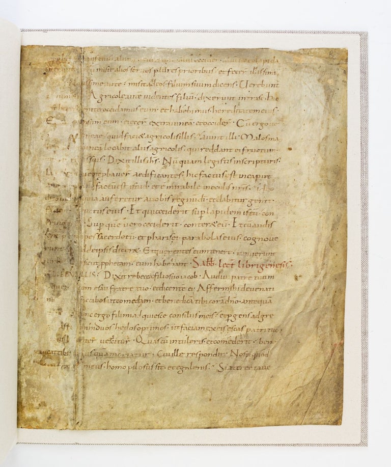 (ST17766) WITH READINGS FROM MATTHEW 21:35-46 AND GENESIS 27:6-28. A VERY EARLY VELLUM...