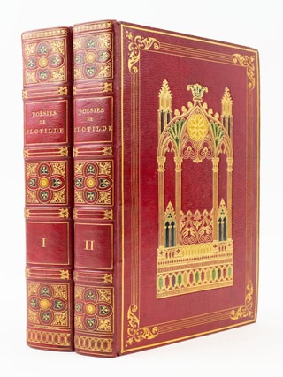 PO&Eacute;SIES. [with] PO&Eacute;SIES IN&Eacute;DITES. BINDINGS - CATHEDRAL STYLE, SURVILLE, CLOTILDE DE.