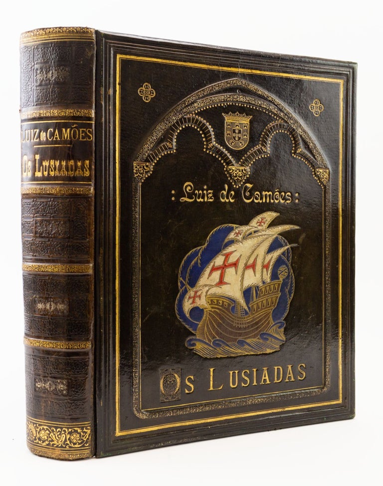 (ST17890e) OS LUSÍADAS. BINDINGS - 19TH CENTURY PORTUGUESE COMMEMORATIVE, LUÍS DE CAMÕES.