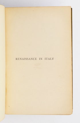 RENAISSANCE IN ITALY.