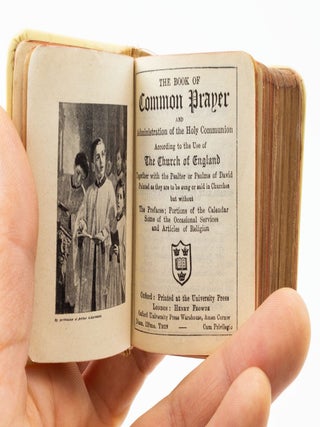 A SMALL COLLECTION OF DESIRABLE MINIATURE BOOKS, OFFERED AS A GROUP.