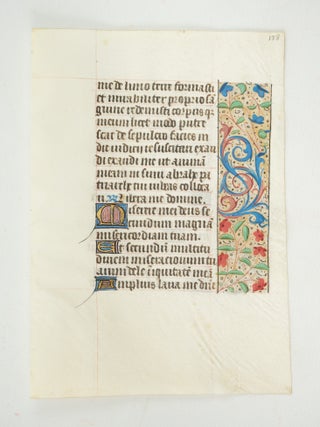FROM A BOOK OF HOURS IN LATIN.