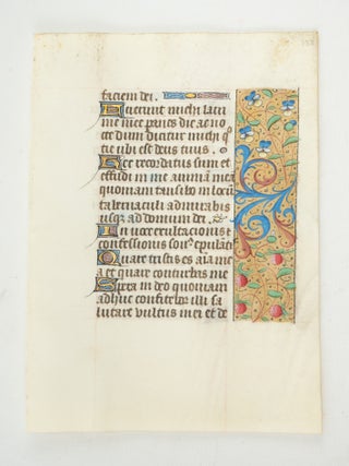 FROM A BOOK OF HOURS IN LATIN.