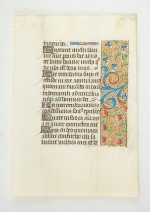 FROM A BOOK OF HOURS IN LATIN.