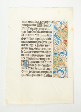 FROM A BOOK OF HOURS IN LATIN.