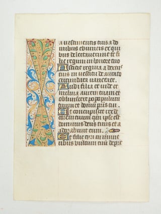 FROM A BOOK OF HOURS IN LATIN.