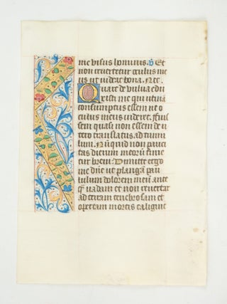 FROM A BOOK OF HOURS IN LATIN.