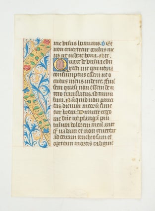 FROM A BOOK OF HOURS IN LATIN.