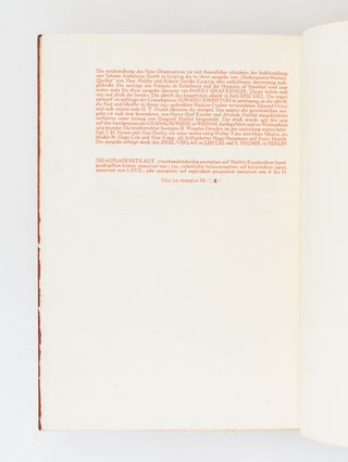 DIE TRAGISCHE GESCHICHTE VON HAMLET PRINZEN VON DAENMARKIN DEUTSCHER SPRACHE.