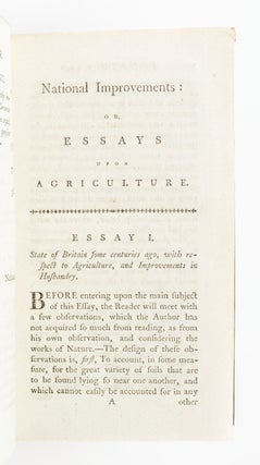 NATIONAL IMPROVEMENTS ON AGRICULTURE, IN TWENTY-SEVEN ESSAYS.