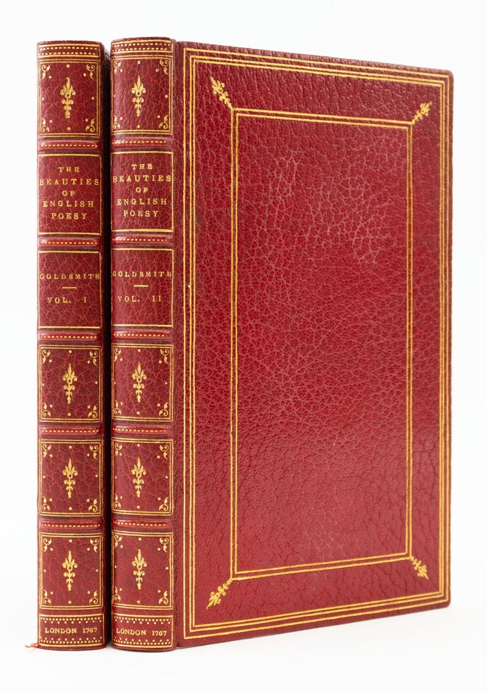(ST19098) THE BEAUTIES OF ENGLISH POESY: SELECTED BY OLIVER GOLDSMITH. BINDINGS - STIKEMAN, OLIVER GOLDSMITH.