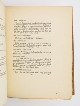 AN IDEAL HUSBAND. BY THE AUTHOR OF LADY WINDERMERE'S FAN.