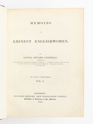 MEMOIRS OF EMINENT ENGLISHWOMEN.