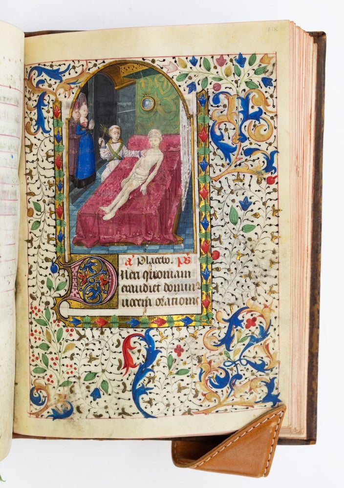 (ST19324) USE OF PARIS. WITH 10 A CHARMING ILLUMINATED VELLUM BOOK OF HOURS IN LATIN,...