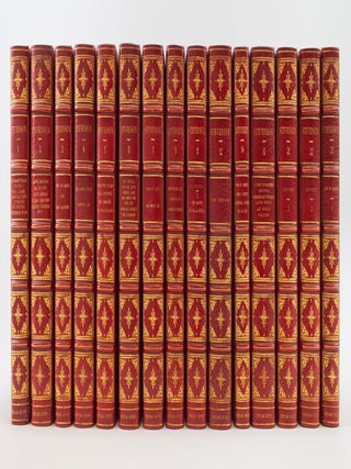 THE WORKS OF ROBERT LOUIS STEVENSON. [with] COLVIN, SIDNEY. THE LETTERS OF ROBERT LOUIS. BINDINGS - SETS, ROBERT LOUIS STEVENSON.