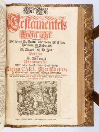 BIBLIA, THET &Auml;R ALL THEN HELIGA SKRIFT P&Aring; SWENSKO. [with] THET NYA TESTAMENTETS.