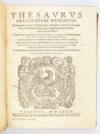 THESAURUS ARTIFICIOSAE MEMORIAE.