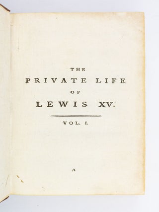THE PRIVATE LIFE OF LEWIS XV.