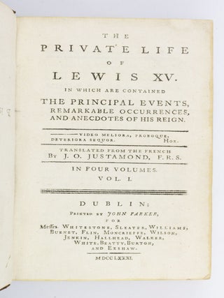 THE PRIVATE LIFE OF LEWIS XV.