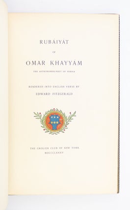 RUBAIYAT OF OMAR KHAYYAM.