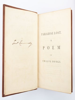 PARADISE LOST; A POEM IN TWELVE BOOKS; PARADISE REGAINED, A POEM IN FOUR BOOKS. TO WHICH IS ADDED SAMSON AGONISTES AND POEMS UPON SEVERAL OCCASIONS.