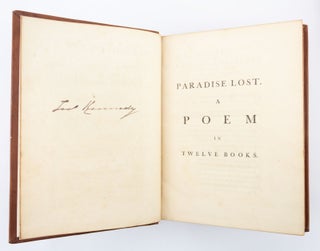 PARADISE LOST; A POEM IN TWELVE BOOKS; PARADISE REGAINED, A POEM IN FOUR BOOKS. TO WHICH IS ADDED SAMSON AGONISTES AND POEMS UPON SEVERAL OCCASIONS.