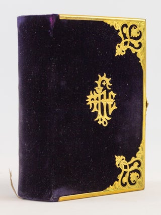 THE BOOK OF COMMON PRAYER. BINDINGS - VICTORIAN VELVET, CHURCH OF ENGLAND.