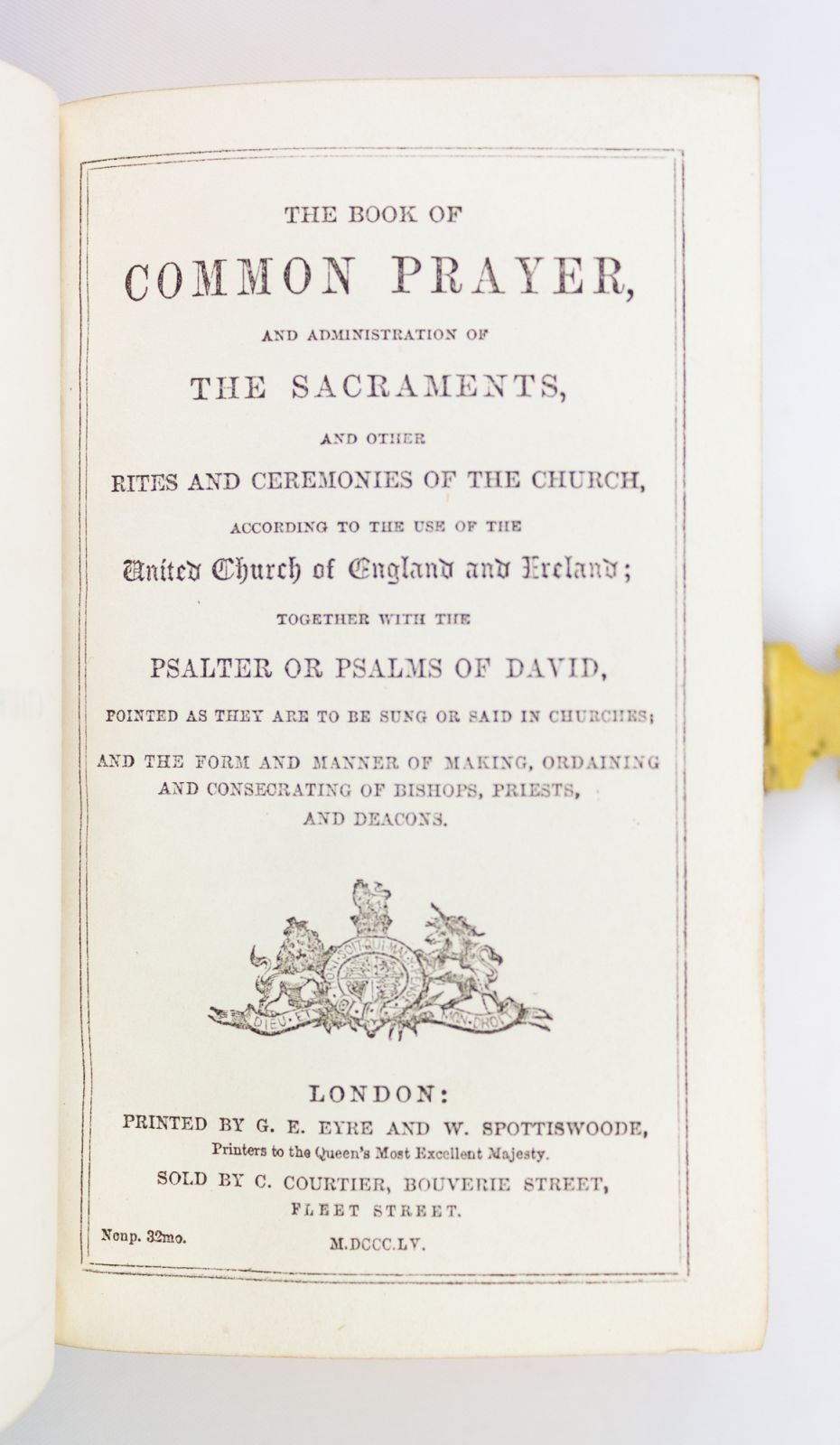 Common Invocation THE BOOK OF COMMON PRAYER | BINDINGS - VICTORIAN VELVET, CHURCH OF ENGLAND