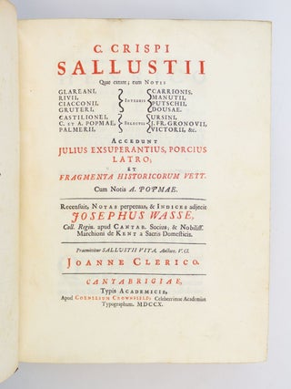 C. CRISPI SALLUSTII QUAE EXTANT.
