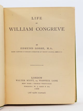 LIFE OF WILLIAM CONGREVE.