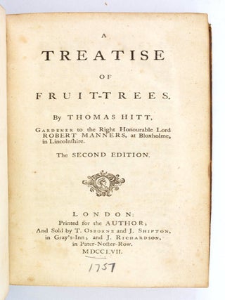 A TREATISE OF FRUIT-TREES.