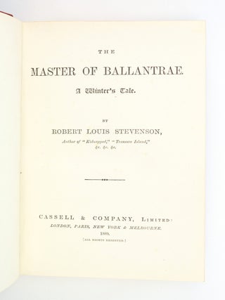 THE MASTER OF BALLANTRAE. A WINTER'S TALE.